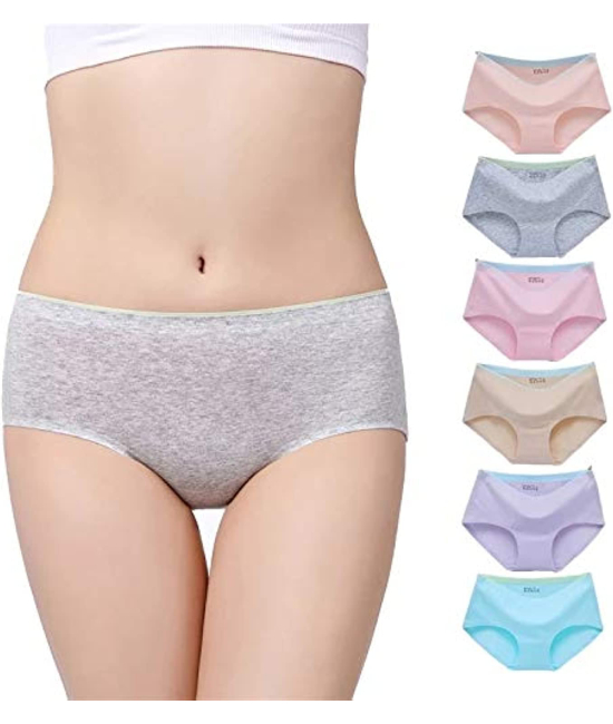 Women’s/Girl’s Cotton Seamless Panty Hipster Panty (Pack of 3) Assorted Colors