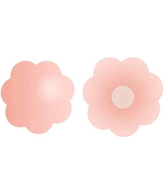 Women’s Reusable Adhesive Stick-on Silicone Peel and Stick Bra Pad Petals Nipple Cover
