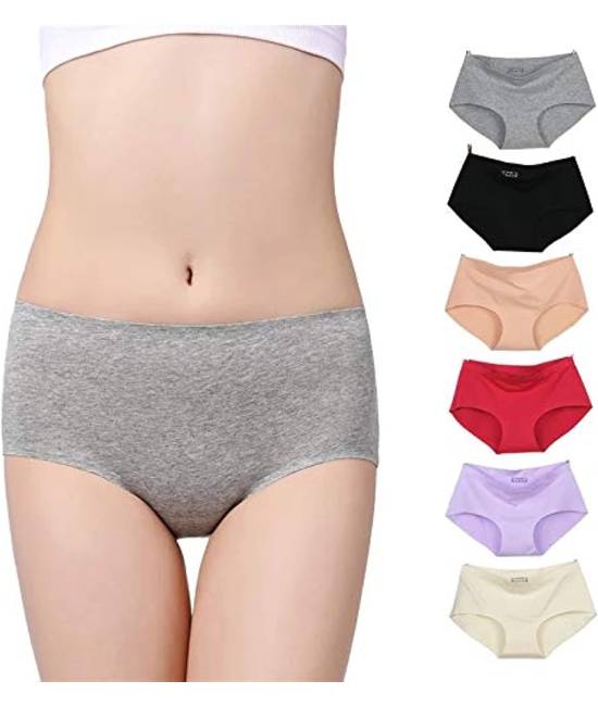 Women’s Cotton Seamless Hipster Panty (Pack of 3 Panty) Assorted Colors