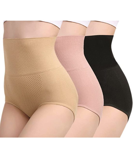 Women’s Seamless High Waist Tummy Control Panty, (Pack of 3)